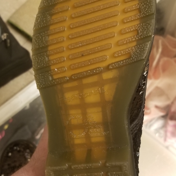 Dr. Martens 1460 Pascal Sequin Women's Combat Boots - Picture 3 of 5